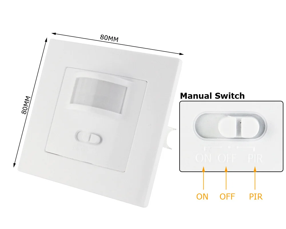 ANPWOO Intelligent Infrared Human Body Sensor Switch High-power Type 86 Two-wire System Can Replace Ordinary Switch 110-240V
ANPWOO Intelligent Infrared Human Body Sensor Switch High-power Type 86 Two-wire System Can Replace Ordinary Switch 110-240V