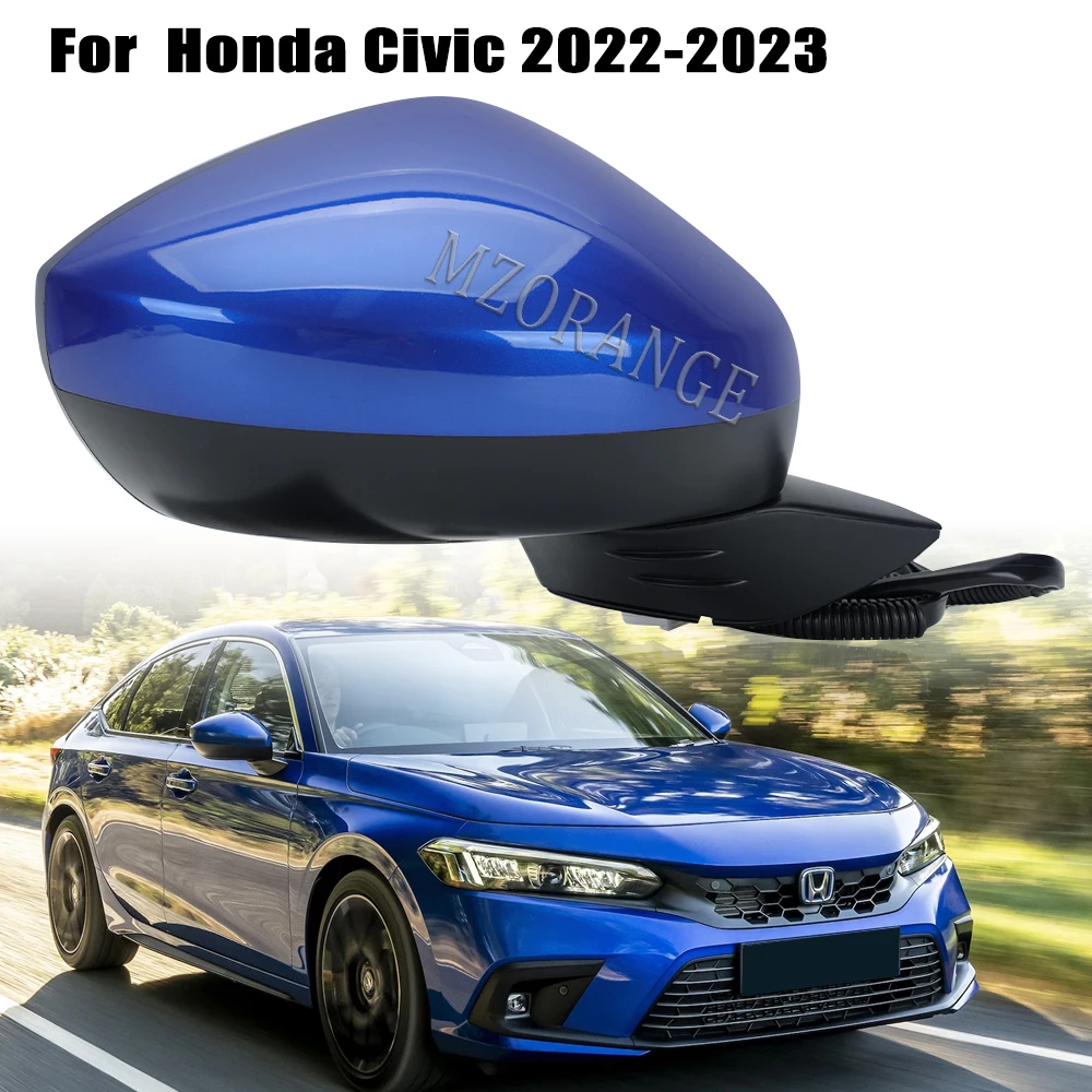 Крышка для бокового зеркала заднего вида для Honda Civic 2022, 2023, американская версия, с подогревом, крыло двери, 7 контактов, для слепых зон, голубое силовое стекло, автомобильная деталь
Крышка для бокового зеркала заднего вида для Honda Civic 2022, 2023, американская версия, с подогревом, крыло двери, 7 контактов, для слепых зон, голубое силовое стекло, автомобильная деталь