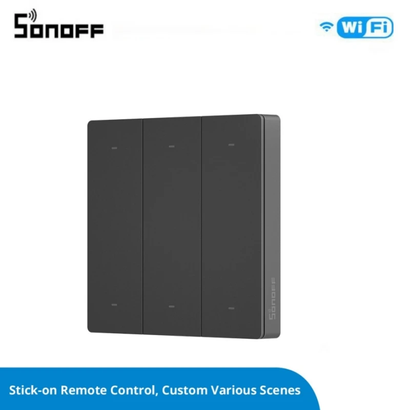 Контроллер сцены SONOFF SwitchMan R5, 6-клавишный пульт дистанционного управления с бесплатной проводкой для умного дома EWeLink, работает с умным переключателем SONOFF M5 / MINIR3
Контроллер сцены SONOFF SwitchMan R5, 6-клавишный пульт дистанционного управления с бесплатной проводкой для умного дома EWeLink, работает с умным переключателем SONOFF M5 / MINIR3
