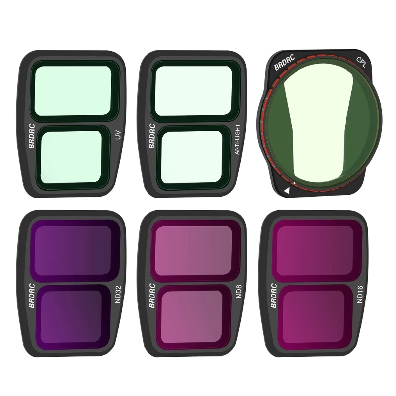 Neutral Density Filters ND8/ ND16 ND32/UV/CPL/Anti-light Filter Optical Glass Camera Lens Filter Repair Part for Air 3 N58E
Neutral Density Filters ND8/ ND16 ND32/UV/CPL/Anti-light Filter Optical Glass Camera Lens Filter Repair Part for Air 3 N58E