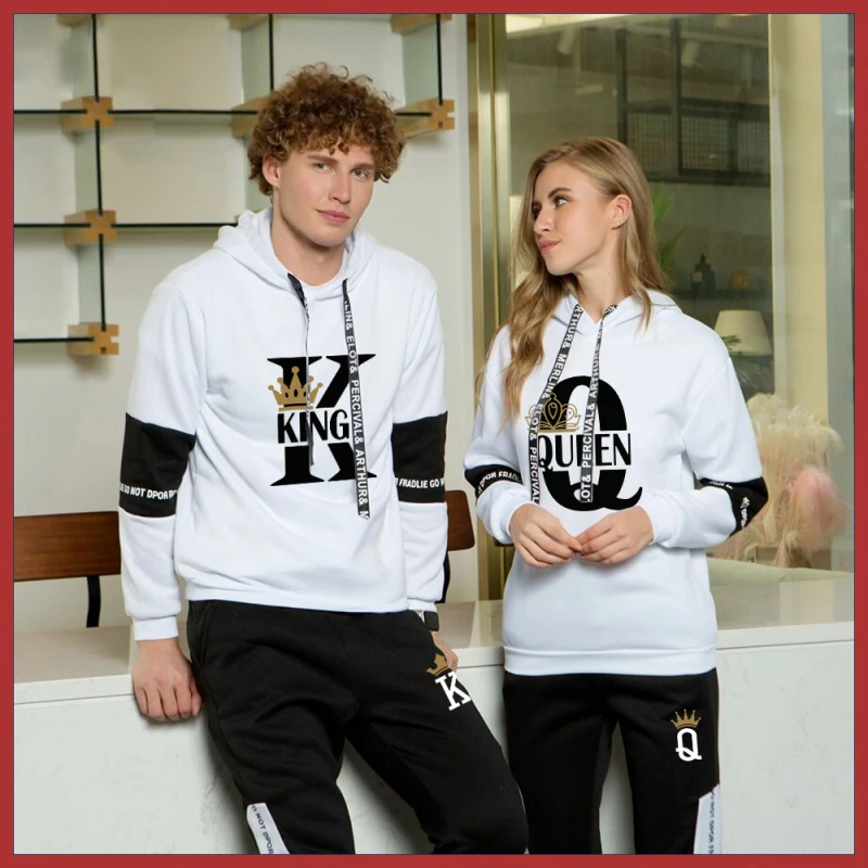 King and Queen Couple Set Fashion Sweatshirt and Sweatpants Casual Sportswear Men Tracksuit Women Clothes Couples Gift
King and Queen Couple Set Fashion Sweatshirt and Sweatpants Casual Sportswear Men Tracksuit Women Clothes Couples Gift