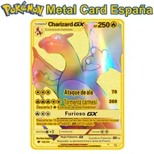 26 Style Spanish Pokemon Letters Metal Cards GX SP Charizard Gold Card Pikachu Collection V VMAX Original Game Kids Toy Gift
26 Style Spanish Pokemon Letters Metal Cards GX SP Charizard Gold Card Pikachu Collection V VMAX Original Game Kids Toy Gift