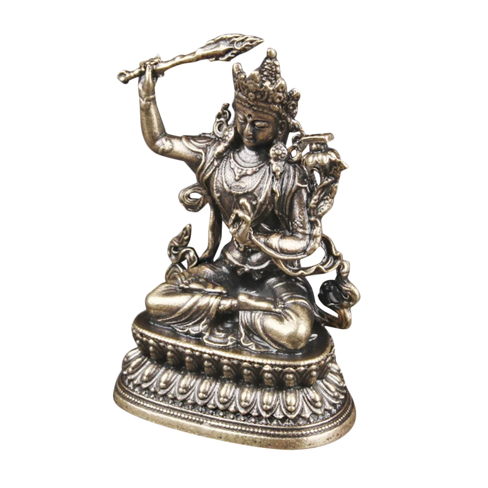 Manjushri Bodhisattva Ornaments Brass Buddha Statues Decorate Decoration Delicate Adorn
Manjushri Bodhisattva Ornaments Brass Buddha Statues Decorate Decoration Delicate Adorn