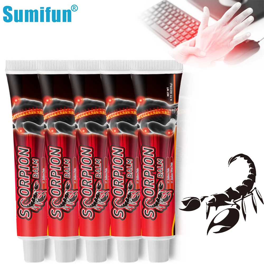 1/3/5Pcs Sumifun Scorpion Venom Cream Joints Muscle Pain Relief Rheumatoid Arthritis Knee Back Analgesic Health Care Ointment
1/3/5Pcs Sumifun Scorpion Venom Cream Joints Muscle Pain Relief Rheumatoid Arthritis Knee Back Analgesic Health Care Ointment