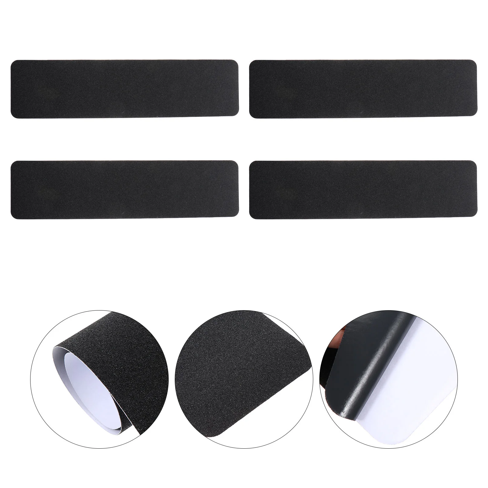 

4 Pcs Anti-slip Strip Area Rugs Tape Magnetic Stair Treads for Indoor Non-Skid Outdoor Pvc Pre-Cut Grip