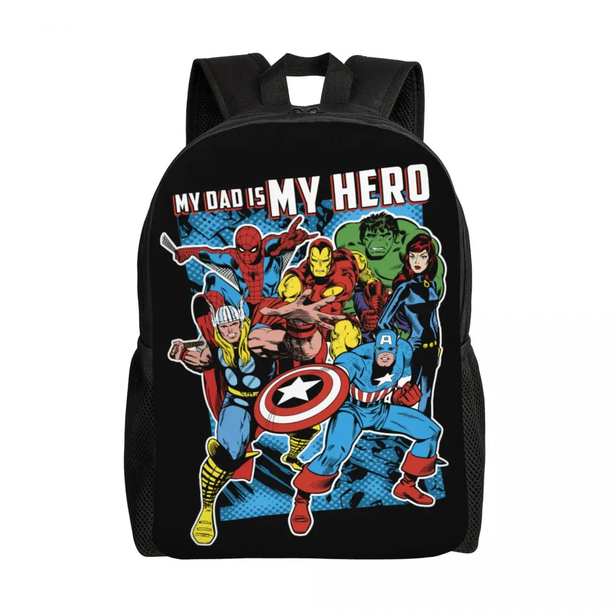 

Custom Marvel Hulk Avengers Hero Dad Travel Backpack Women Men School Computer Bookbag College Student Daypack Bags