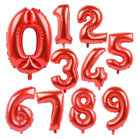 32inch Number Foil Balloon Red Green Rose Gold Discolor Digital Globos Birthday Party Decoration Baby Shower Supplies Globo
32inch Number Foil Balloon Red Green Rose Gold Discolor Digital Globos Birthday Party Decoration Baby Shower Supplies Globo