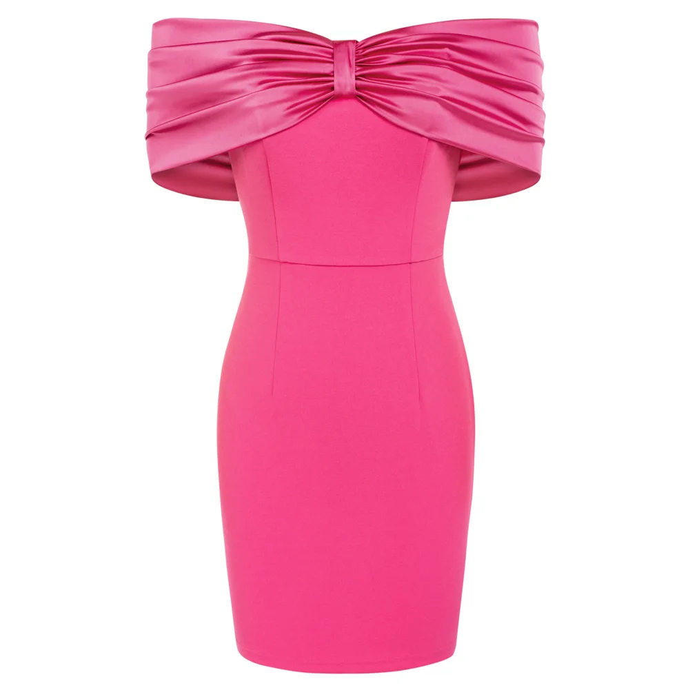KK Dresses For Women Contrast Fabric Party Dress Off Shoulder Mid-Thigh Bodycon Dress Vestido Feminino
KK Dresses For Women Contrast Fabric Party Dress Off Shoulder Mid-Thigh Bodycon Dress Vestido Feminino