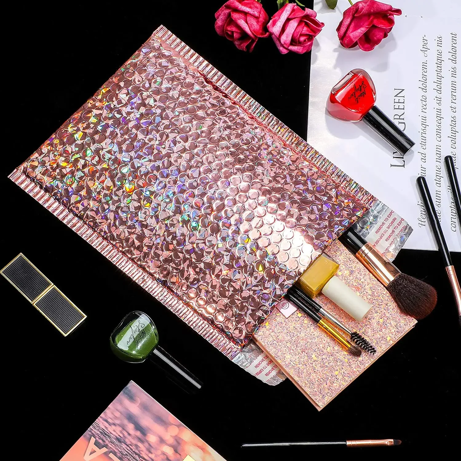 Laser Bag Bubble Color Shipping 50pcs Gift Mailing Envelopes Cushioned Gold Seven Packaging Rose Envelope 18x23cm Plastic Silver
Laser Bag Bubble Color Shipping 50pcs Gift Mailing Envelopes Cushioned Gold Seven Packaging Rose Envelope 18x23cm Plastic Silver