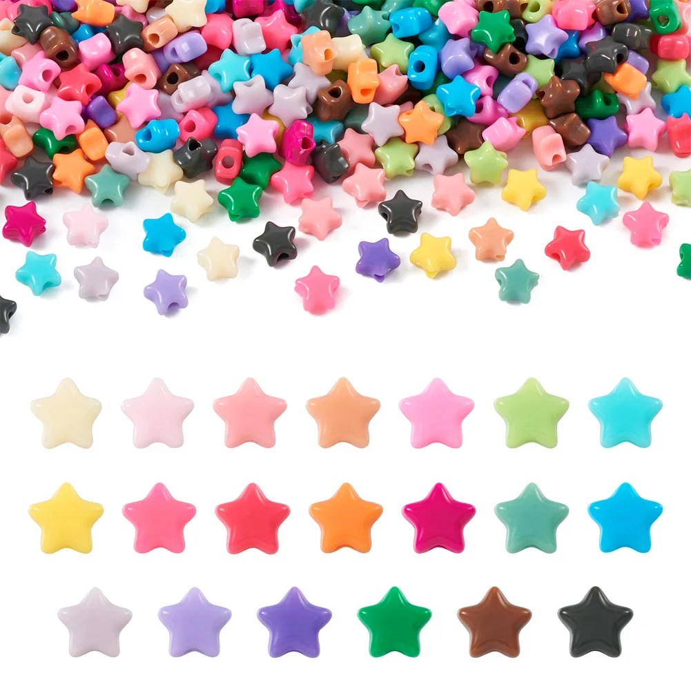 600Pcs Mixed Color Opaque Acrylic Star Loose Beads for Jewelry Making DIY Bracelet Necklace Decorate Chain Accessories
600Pcs Mixed Color Opaque Acrylic Star Loose Beads for Jewelry Making DIY Bracelet Necklace Decorate Chain Accessories