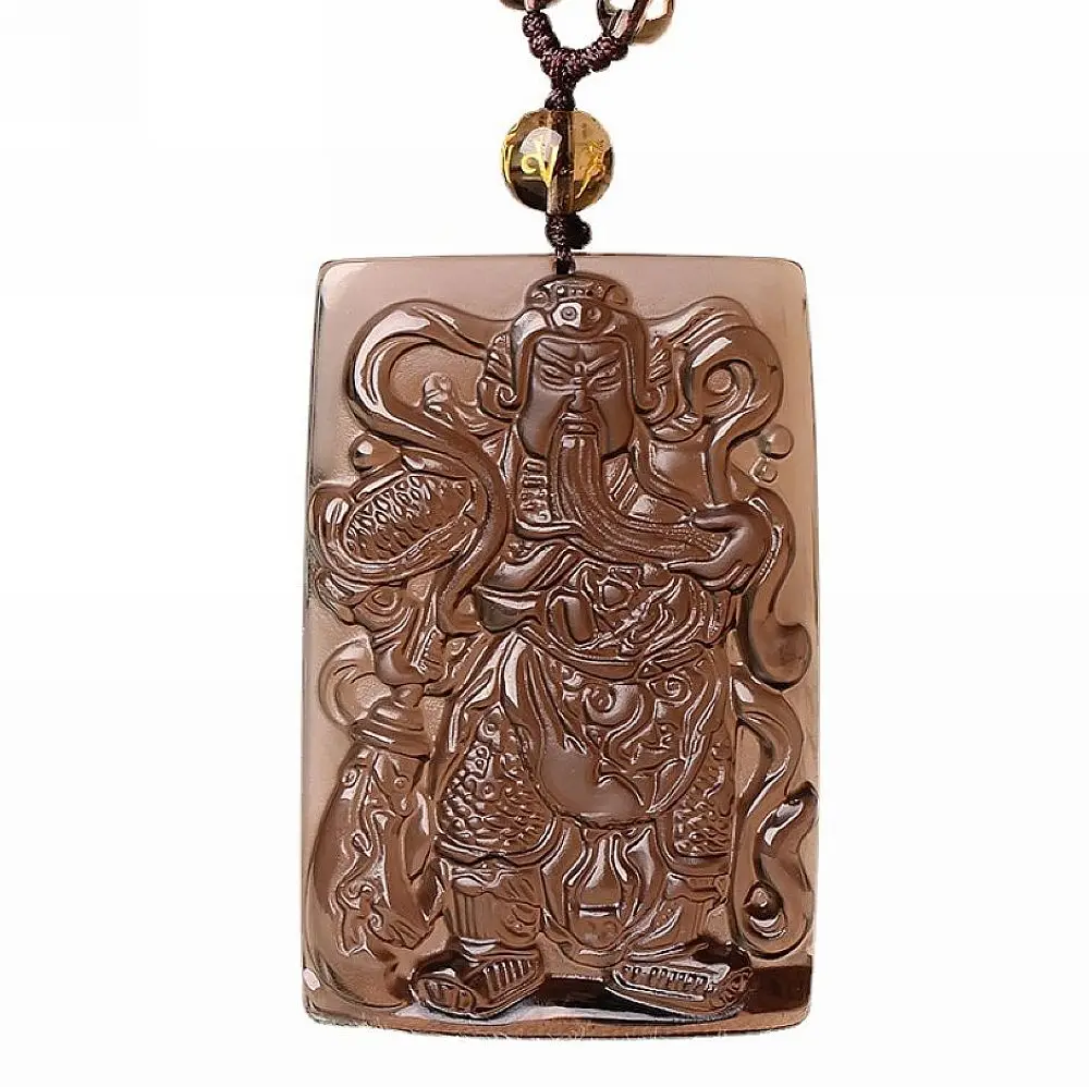 Natural ice obsidian crystal Guan Yu Guan Gong Necklace Hold broadsword Pendant bead adjustable chain
Natural ice obsidian crystal Guan Yu Guan Gong Necklace Hold broadsword Pendant bead adjustable chain