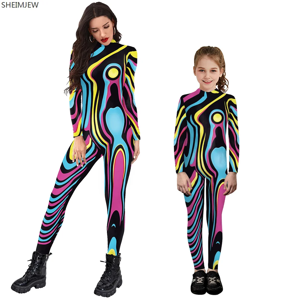 Parent-Child Long-Sleeve Sexy Bodysuit Matching Outfits 3D Printed Purim Cosplay Costume Zentai Muscle Suit
Parent-Child Long-Sleeve Sexy Bodysuit Matching Outfits 3D Printed Purim Cosplay Costume Zentai Muscle Suit