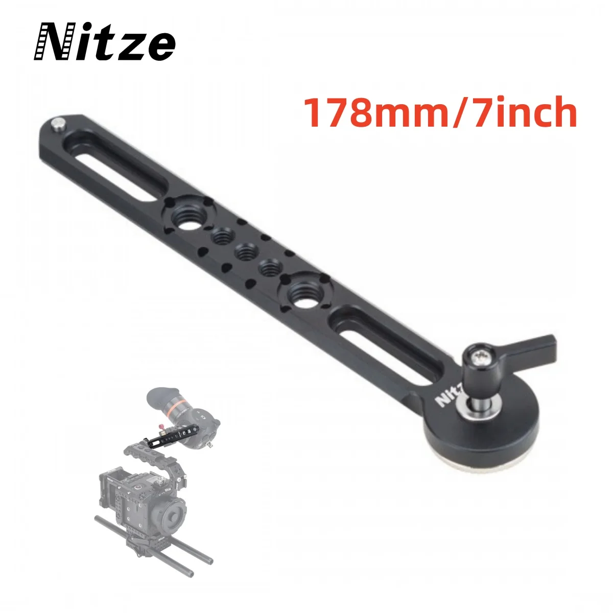 Удлинитель Nitze, направляющая НАТО (178 мм/7 дюймов) для крепления ARRI Rosette для камеры DSLR, клетка для мониторов EVFs
Удлинитель Nitze, направляющая НАТО (178 мм/7 дюймов) для крепления ARRI Rosette для камеры DSLR, клетка для мониторов EVFs