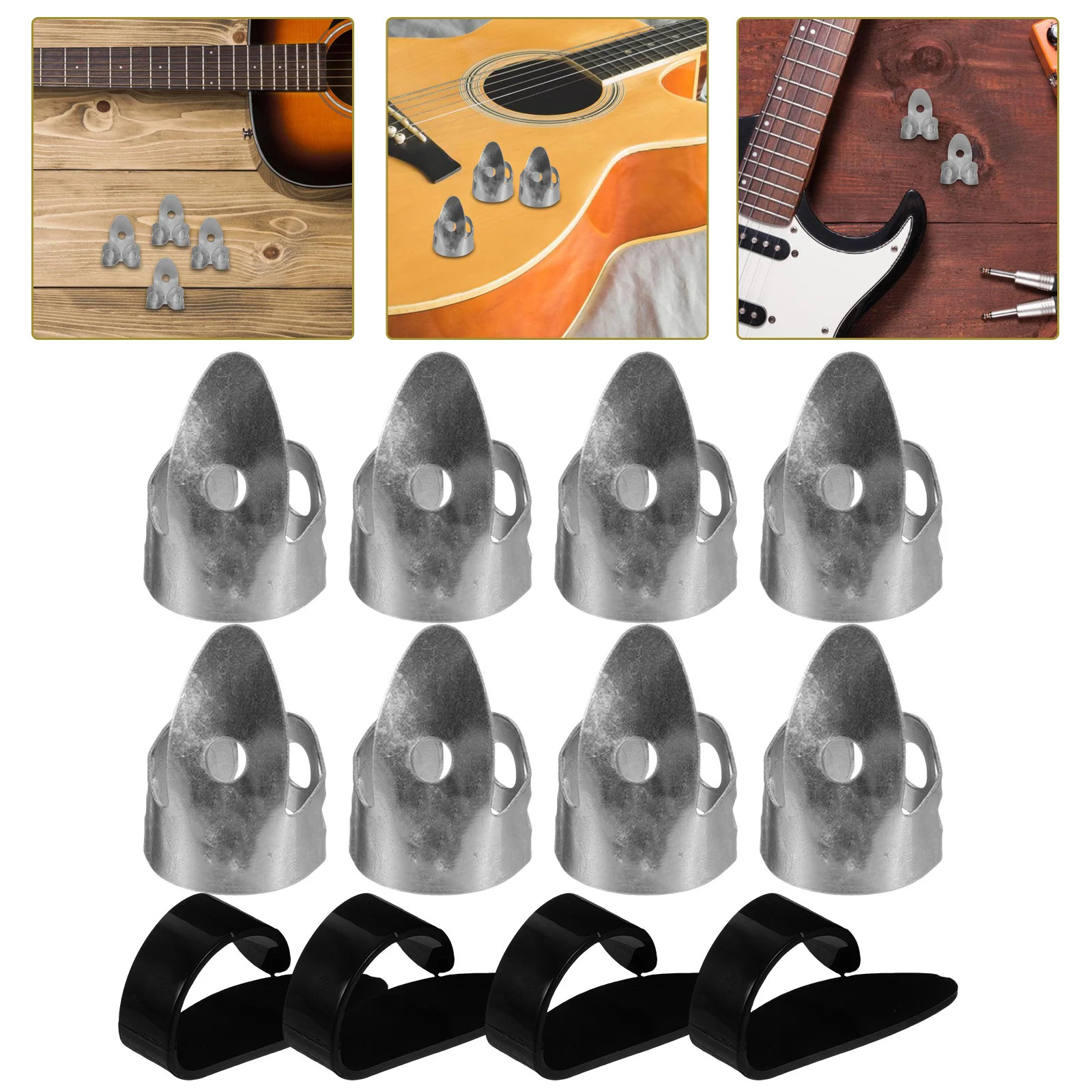 

Ukulele Pick Finger Picks Acoustic Guitar for Thumb Electric Bulk Accessories Kit Thick