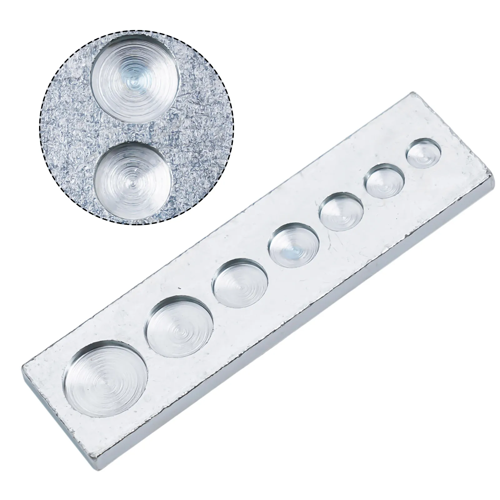 7 In 1 Punch Tool Bottom Plate Hole Home Improvement Tool 6/7/8/9/10/12/15mm Leather Craft Punch Snap Button Rivet Setter Base
7 In 1 Punch Tool Bottom Plate Hole Home Improvement Tool 6/7/8/9/10/12/15mm Leather Craft Punch Snap Button Rivet Setter Base