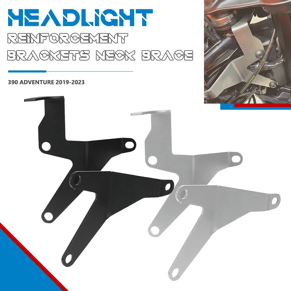 

390 ADV HEADLIGHT BRACE SET Motorcycle Headlight Reinforcement Brackets Neck Brace 390 ADVENTURE 2020 2021 2022 2023 Motorbike