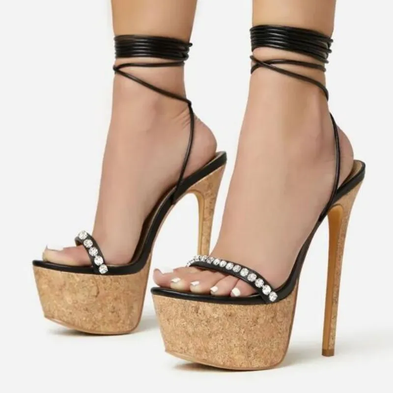 SHOFOO shoes Sexy women's high heeled sandals. About 15 cm heel height. Summer women's shoes Ankle strap Fashion Show shoes34-45
SHOFOO shoes Sexy women's high heeled sandals. About 15 cm heel height. Summer women's shoes Ankle strap Fashion Show shoes34-45