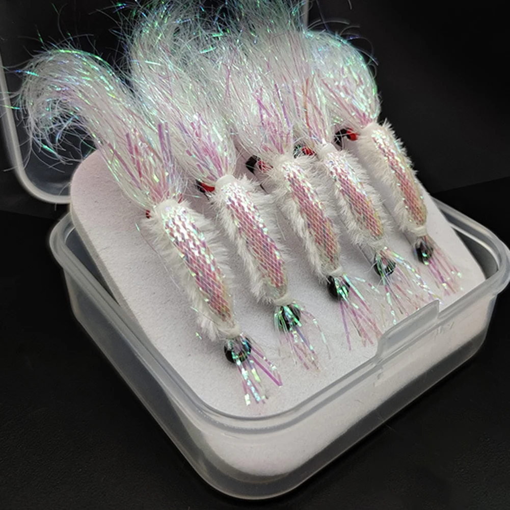 Fly Fishing Hook Ice Shrimp Lure Bait Fly Hook 5 Pieces Plastic Steel 2g/pcs 3D Realistic Eyes For Trout Salmon Bass
Fly Fishing Hook Ice Shrimp Lure Bait Fly Hook 5 Pieces Plastic Steel 2g/pcs 3D Realistic Eyes For Trout Salmon Bass