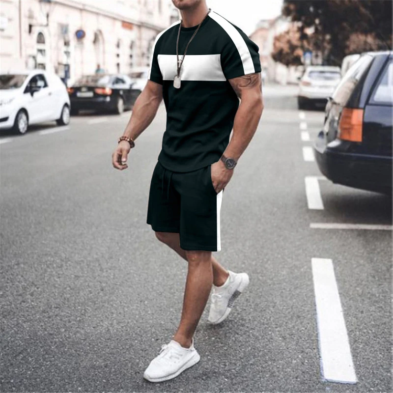 2023 Summer Men's 2 Piece Casual Set 3D T-Shirt Shorts Set Men's T-shirt Suit Summer Beachashion Short Sleeve Tracksuit
2023 Summer Men's 2 Piece Casual Set 3D T-Shirt Shorts Set Men's T-shirt Suit Summer Beachashion Short Sleeve Tracksuit