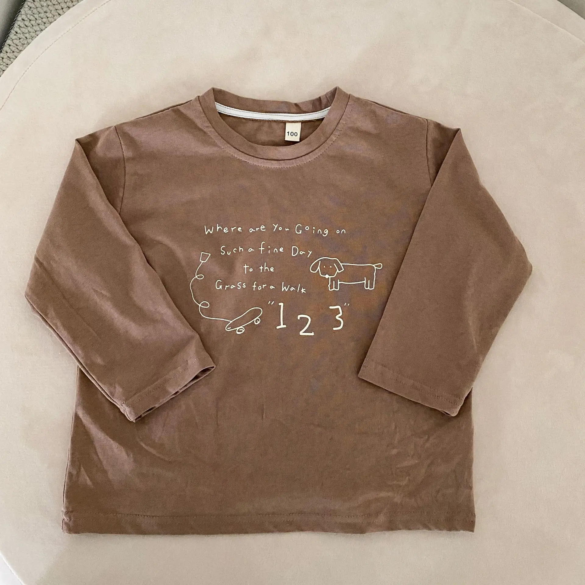 2025 Spring New Children Long Sleeve T Shirts Letter Print Girls Cotton Casual Tees Boys Versatile Bottoming Shirts Kids Clothes 10 Scde998a54008405699571b1285cde344y