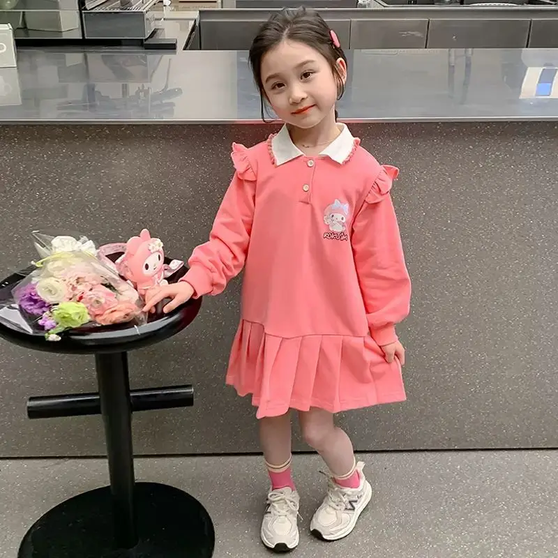 Girly Heart Kawaii My Melody Anime Sanrio Long Sleeve Dress Cute Cartoon New Fashion Children Hooded Clothes Gifts for Girls
Girly Heart Kawaii My Melody Anime Sanrio Long Sleeve Dress Cute Cartoon New Fashion Children Hooded Clothes Gifts for Girls