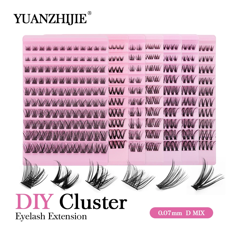 YUANZHIJIE High Quality Handmade DIY Individual Eyelashes Mix Length Faux Mink Eyelash Volume Bundles Makeup Beauty Tools
YUANZHIJIE High Quality Handmade DIY Individual Eyelashes Mix Length Faux Mink Eyelash Volume Bundles Makeup Beauty Tools