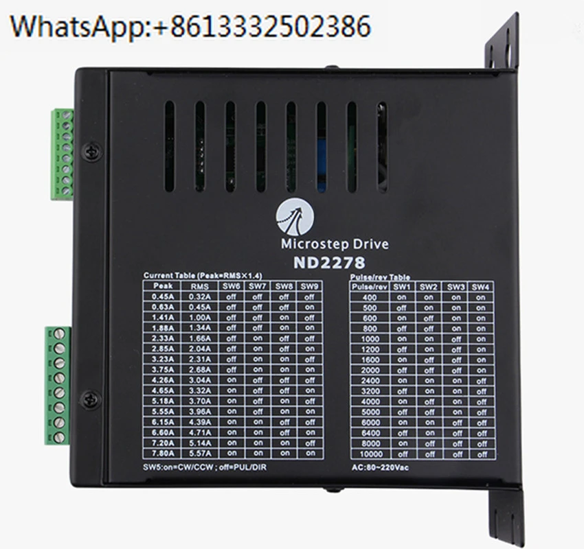 ND2278 update MD2278 Leadshine NEMA34 NEMA42 2phase stepper motor driver 80-220VAC 7.8A CNC Router
ND2278 update MD2278 Leadshine NEMA34 NEMA42 2phase stepper motor driver 80-220VAC 7.8A CNC Router