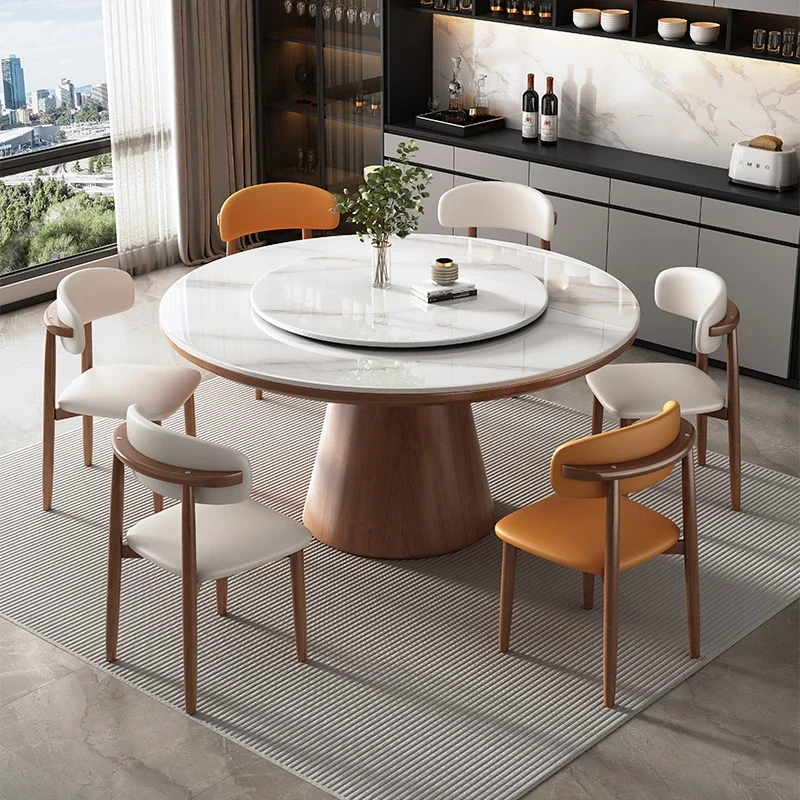 

Oval Restaurant Dining Tables Round Mobile Living Room Wall Kitchen Nordic Dining Tables Luxury Mesa De Comedor Room Furniture