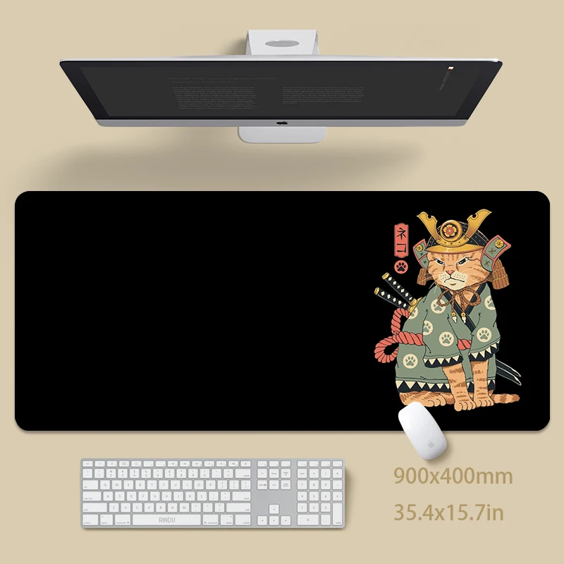 Large Gaming Mousepads Warrior Cat Mouse Pad Computer Mousepad Desk Mat 90x40cm Desk Pads For PC Keyboard Mats Table Rug
Large Gaming Mousepads Warrior Cat Mouse Pad Computer Mousepad Desk Mat 90x40cm Desk Pads For PC Keyboard Mats Table Rug