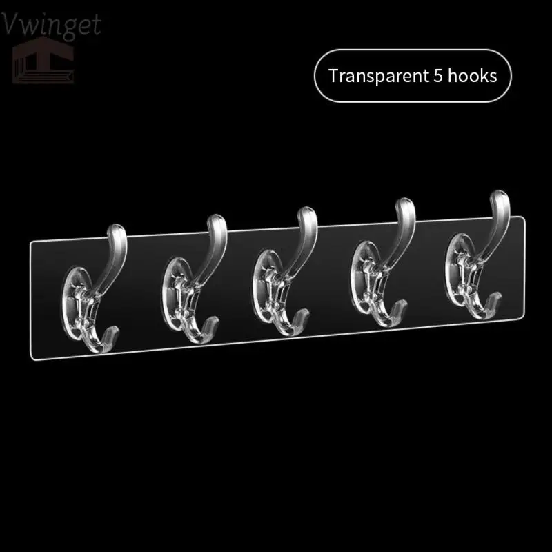 Row Multi-Application Wall Hooks Transparent Wall Hooks Strong Self Adhesive Door Wall Hangers Hook
Row Multi-Application Wall Hooks Transparent Wall Hooks Strong Self Adhesive Door Wall Hangers Hook