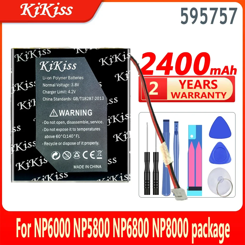 2400mAh KiKiss Новая батарея 595757 для полимера Ноя NP6800 NP8000 NP6000 NP5800 посылка перезаряжаемая литий-ионная батарея
2400mAh KiKiss Новая батарея 595757 для полимера Ноя NP6800 NP8000 NP6000 NP5800 посылка перезаряжаемая литий-ионная батарея