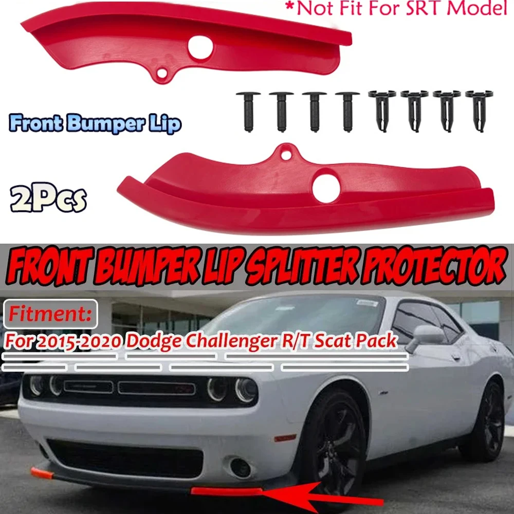 2Pcs Car Front Splitter Bumper Lip Protector Strip Diffuser Spoiler Splitter Guard For Dodge Challenger RT/Scat Pack 2015-2020
2Pcs Car Front Splitter Bumper Lip Protector Strip Diffuser Spoiler Splitter Guard For Dodge Challenger RT/Scat Pack 2015-2020