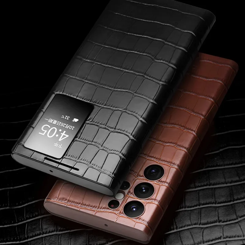 New QIALINO Genuine Leather Case for Samsung Galaxy S22 S22+ S22 Ultra Light Phone Cover with Smart View Case for S22 Ultra
New QIALINO Genuine Leather Case for Samsung Galaxy S22 S22+ S22 Ultra Light Phone Cover with Smart View Case for S22 Ultra