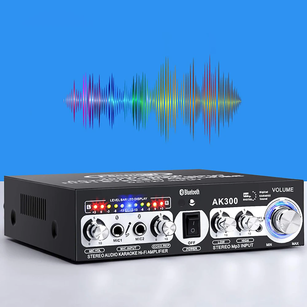 Высокомощный 2-канальный домашний аудиоусилитель KTV Bluetooth 5,0 с разъемом 3,5 мм, 12-220 В, усилитель мощности Hi-Fi
Высокомощный 2-канальный домашний аудиоусилитель KTV Bluetooth 5,0 с разъемом 3,5 мм, 12-220 В, усилитель мощности Hi-Fi