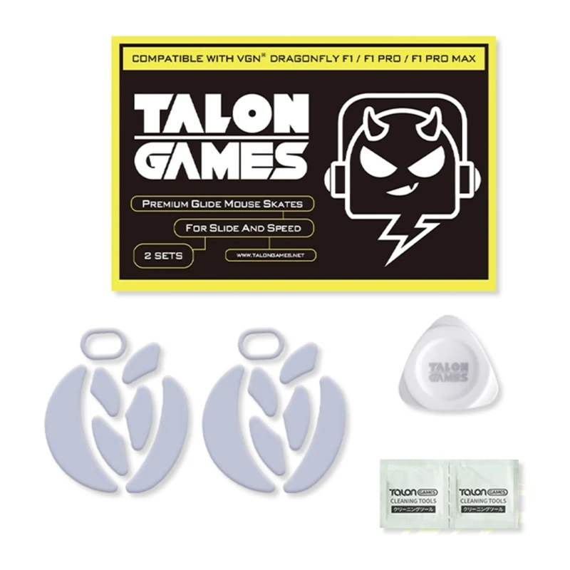 2Sets TALONGAMES White Curved Mouse Skates Mouse Feet for VGN F1 / F1 Gaming Mouse Glides 
2Sets TALONGAMES White Curved Mouse Skates Mouse Feet for VGN F1 / F1 Gaming Mouse Glides
