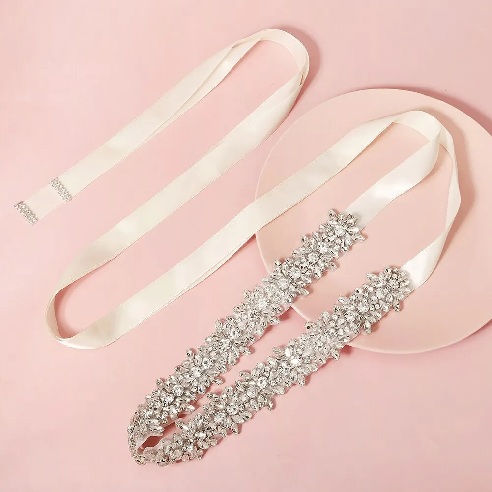 Ceinture décoration de robe en strass cristal, bande élastique pour fêtes, soirées et réceptions Ceinture décoration de robe en strass cristal, bande élastique pour fêtes, soirées et réceptions
