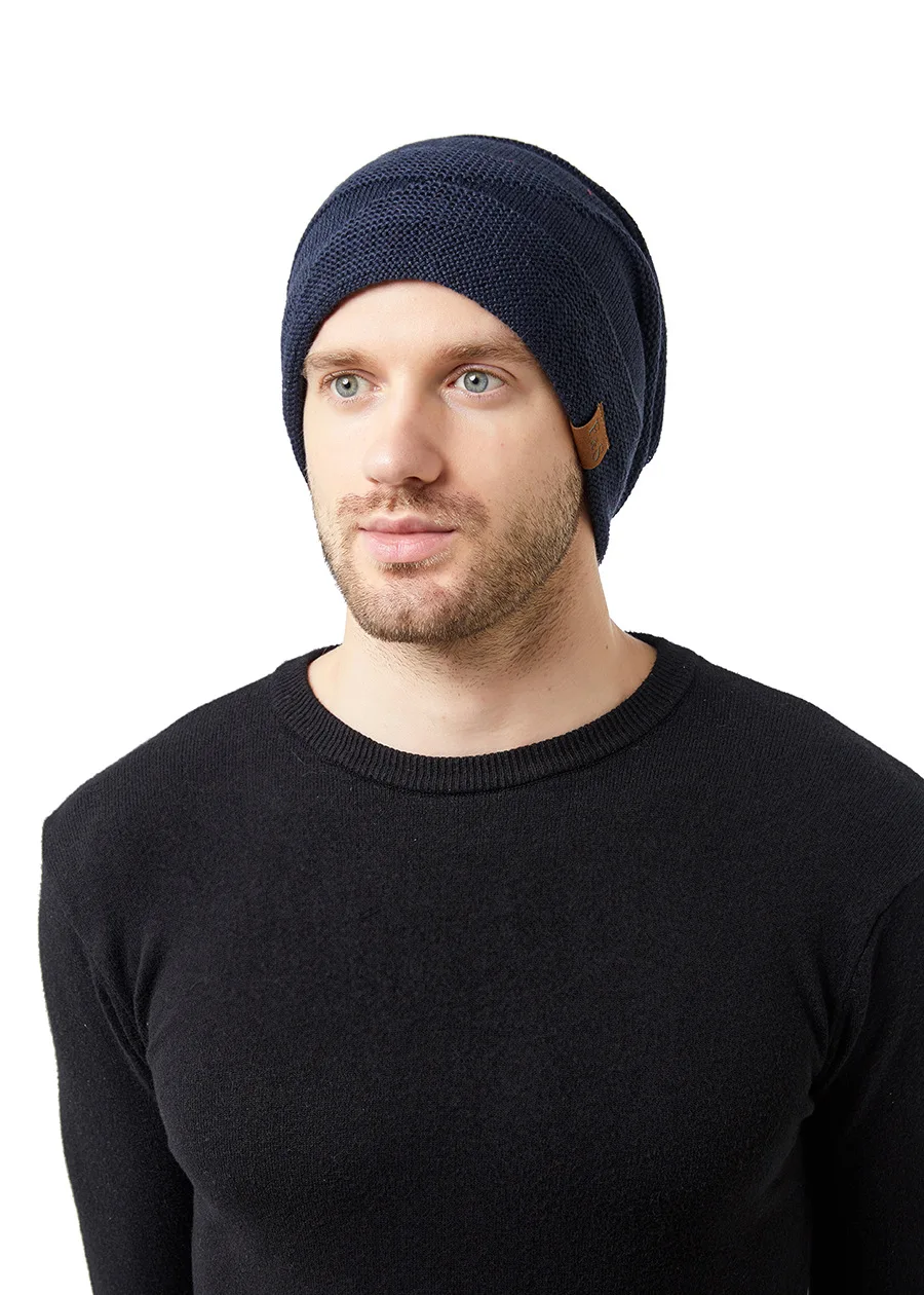 New Unisex Slouchy Winter Hats Add Fur Lined Men And Women Warm Beanie Cap Casual Label Decor Winter Knitted Hats New Unisex Slouchy Winter Hats Add Fur Lined Men And Women Warm Beanie Cap Casual Label Decor Winter Knitted Hats
