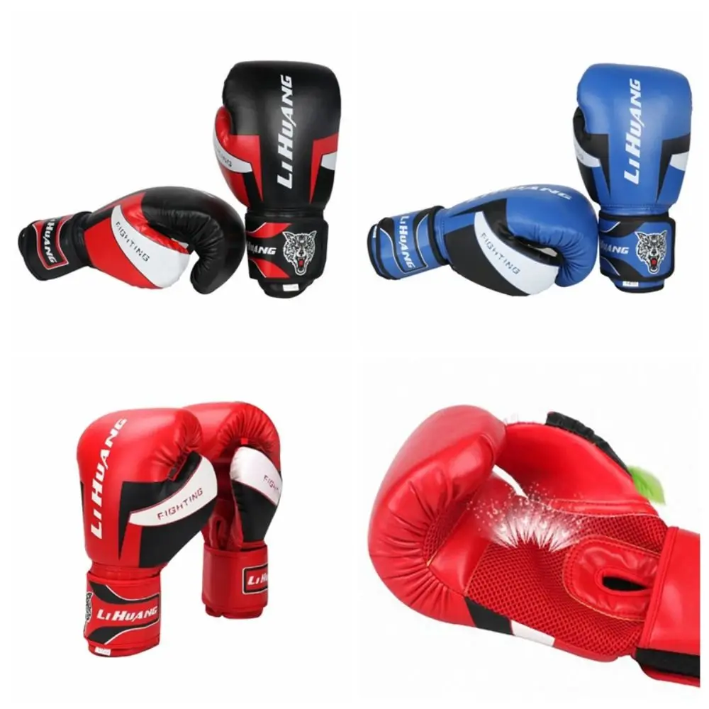 1 Pair of Wear Resistance Boxing Gloves PU Leather Breathable Holes Training Gloves Good Toughness Comfortable Punching Gloves
1 Pair of Wear Resistance Boxing Gloves PU Leather Breathable Holes Training Gloves Good Toughness Comfortable Punching Gloves