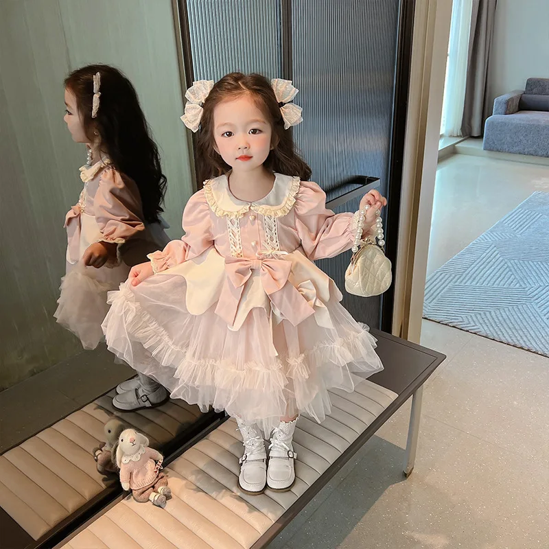 Princess Lolita Dress Summer Baby Girl Dress Princess Bow Lace Dress Girl Long-Sleeve Birthday Party Dress Kids Baby Girl Dress
Princess Lolita Dress Summer Baby Girl Dress Princess Bow Lace Dress Girl Long-Sleeve Birthday Party Dress Kids Baby Girl Dress