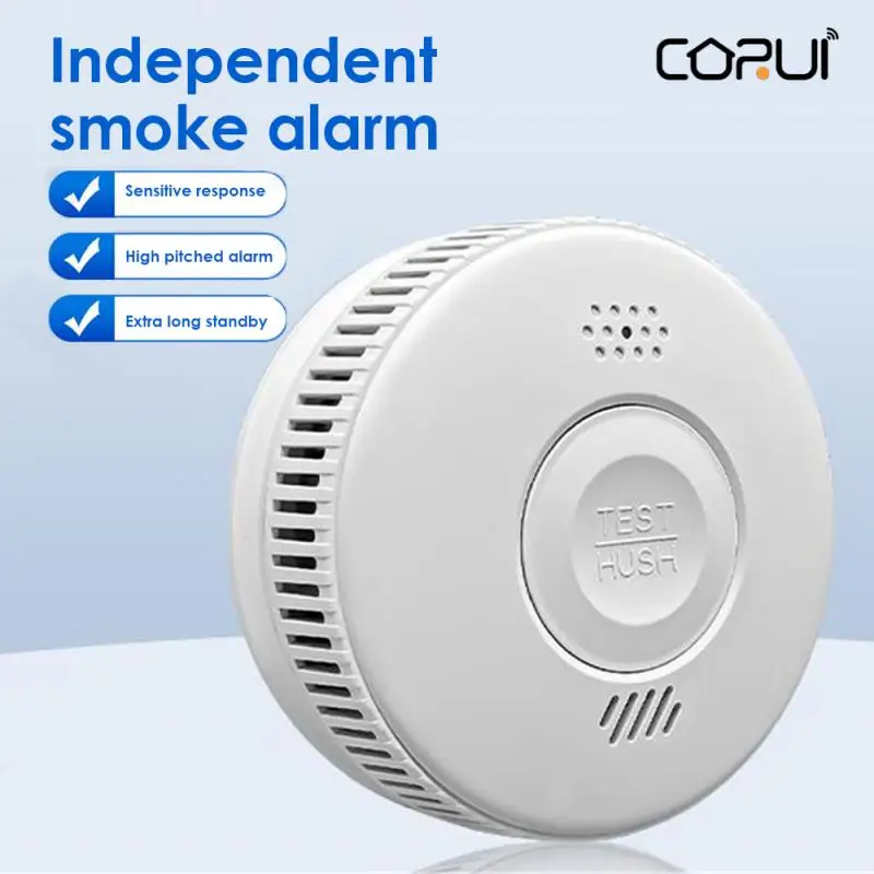CORUI Smoke Alarm Detector Home Fire Smoke Inductive Alarm Sensor Freestanding Ceiling Smoke Sound Light Alarm Detector
CORUI Smoke Alarm Detector Home Fire Smoke Inductive Alarm Sensor Freestanding Ceiling Smoke Sound Light Alarm Detector
