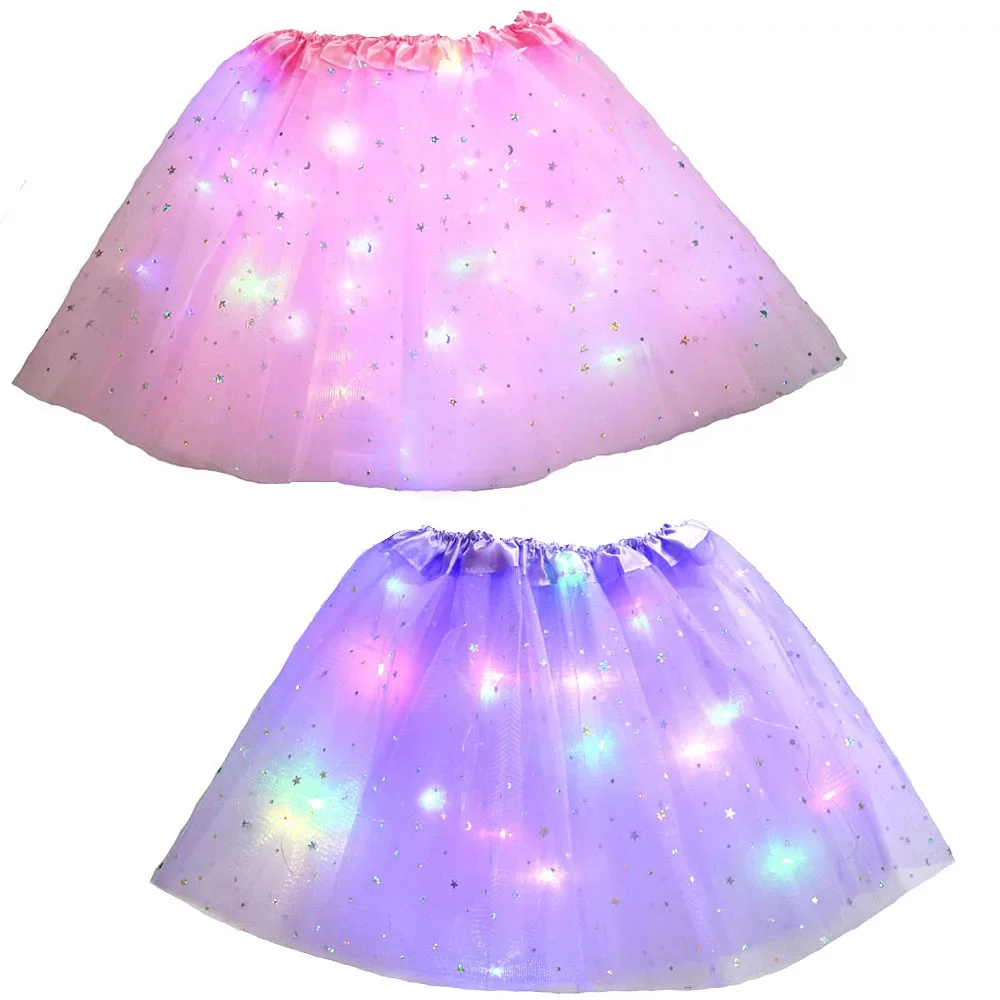 2pcs Girls Kids Star LED Tutu Light Up Skirt Ballet Glow Party Fairy Costume Birthday Gift Wedding Decoration Christmas
2pcs Girls Kids Star LED Tutu Light Up Skirt Ballet Glow Party Fairy Costume Birthday Gift Wedding Decoration Christmas