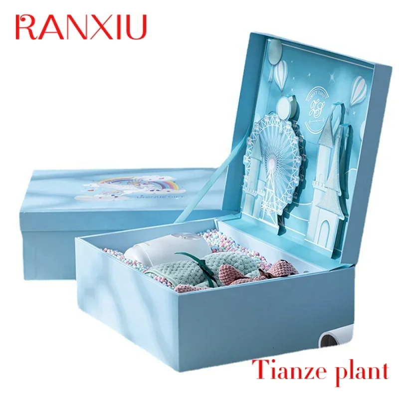 Custom Luxury three-dimensional nicorn birthday gift box for girlfriend water cup flip box
Custom Luxury three-dimensional nicorn birthday gift box for girlfriend water cup flip box