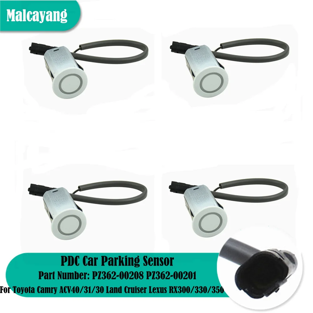 

Car 4PCS PDC Parking Reverse Sensor For Toyota Camry ACV40/31/30 Land Cruiser Prado GRJ120 Lexus RX300/330/350 PZ362-00208