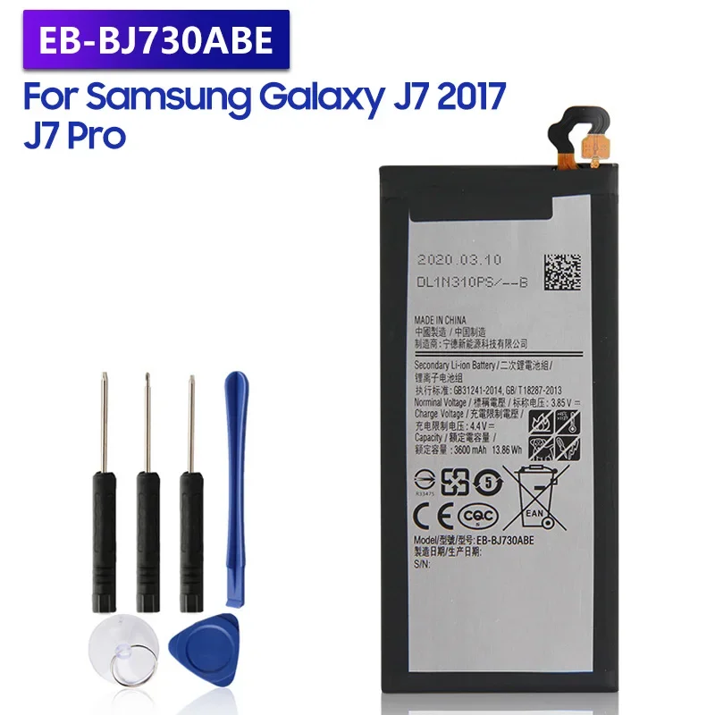 Replacement Battery EB-BJ730ABE For Samsung Galaxy J7 Pro J730 J7 2017 J730F J730G J730GM SM-J730F SM-J730DS SM-J730FM 3600mAh
Replacement Battery EB-BJ730ABE For Samsung Galaxy J7 Pro J730 J7 2017 J730F J730G J730GM SM-J730F SM-J730DS SM-J730FM 3600mAh