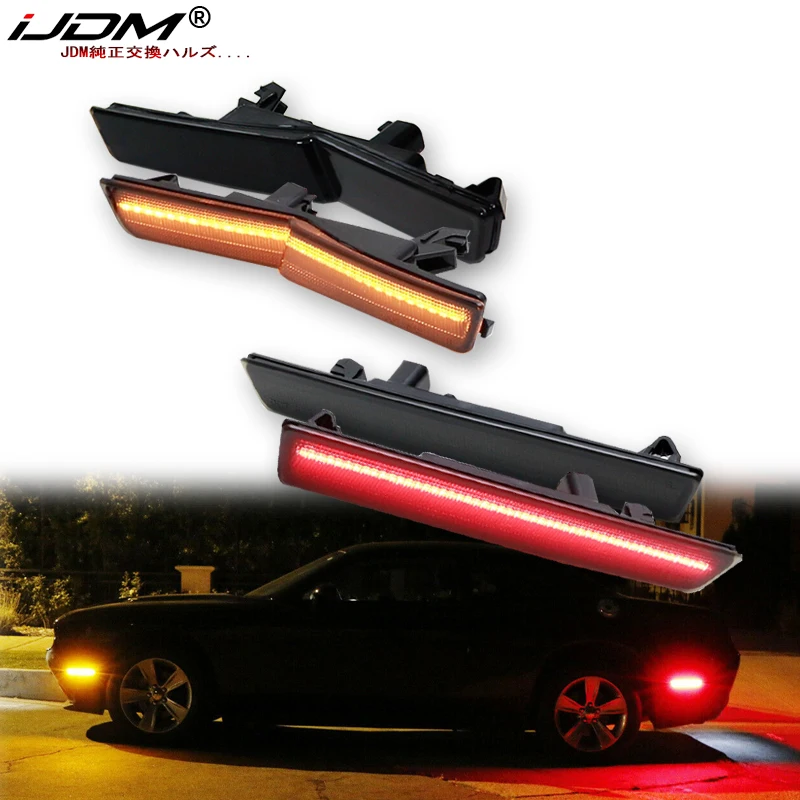 iJDM Amber/Red Full LED Side Marker Light For 2015-22 Dodge Challenger SRT Hellcat Widebody ONLY, Replace OEM Sidemarker Lamps
iJDM Amber/Red Full LED Side Marker Light For 2015-22 Dodge Challenger SRT Hellcat Widebody ONLY, Replace OEM Sidemarker Lamps