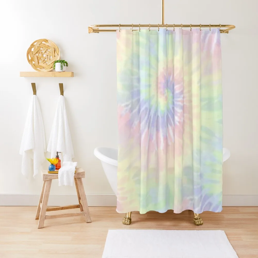 

Pastel tie-dye Shower Curtain Waterproof Fabric Bathroom Curtains Curtains For Bathrooms With Beautiful Designs