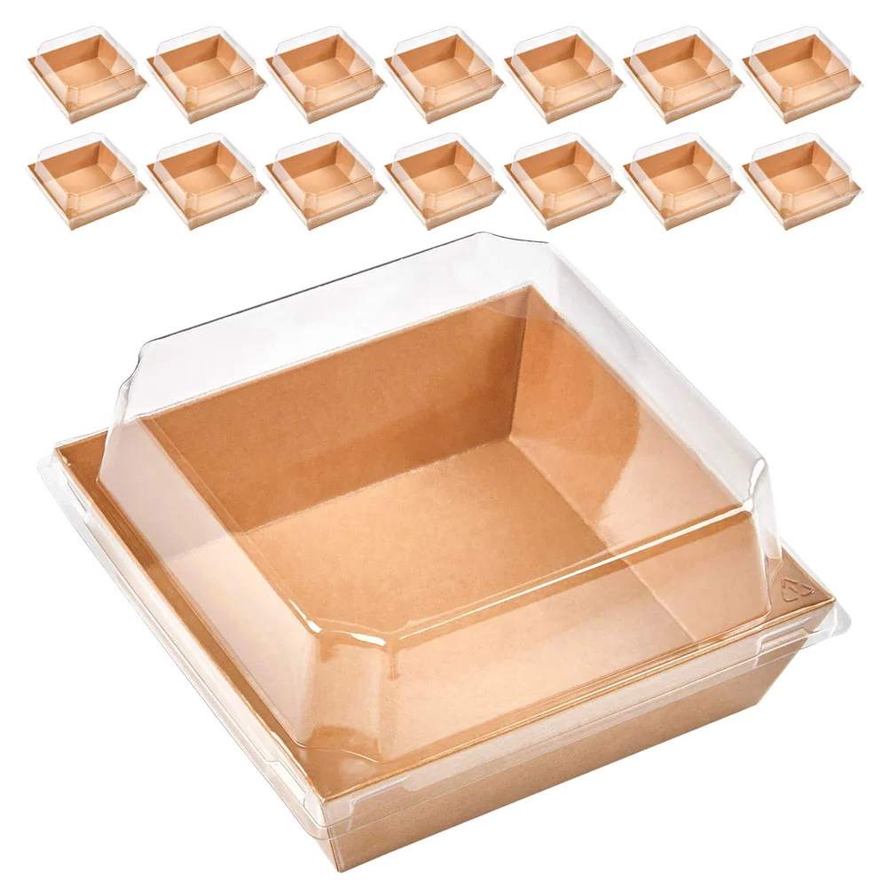 

Sandwich Packing Paper Cake Box Bread Salad Packing Box With Lid Sandwich Packaging Cake Pastry Bread Fruit Salad Box
