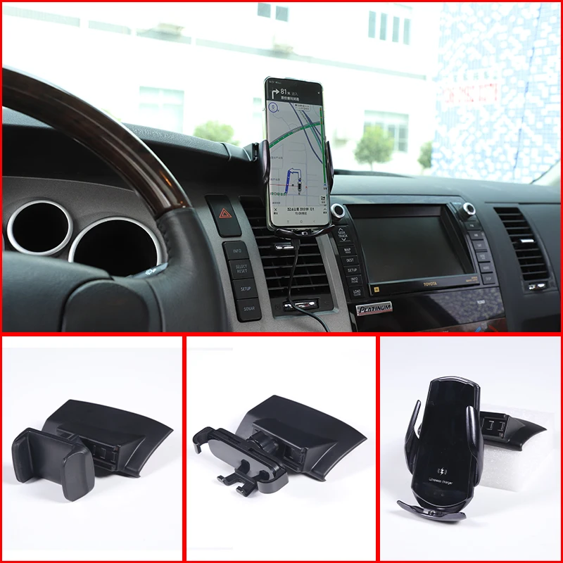 

For Toyota Tundra 2007-2013 Car Central Control Mobile Phone Bracket GPS Navigation Bracket Seat ABS Car bracket accessories