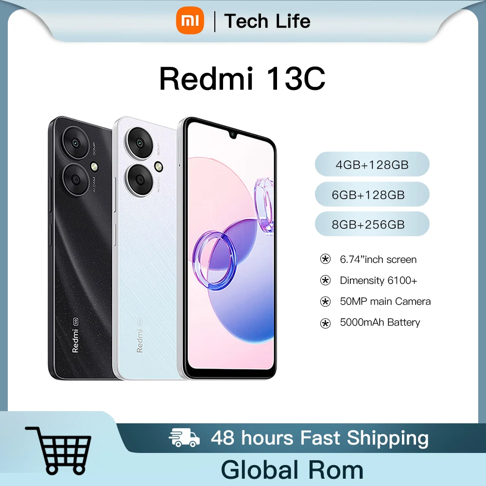 Смартфон Xiaomi Redmi 13C, телефон с глобальной прошивкой, ЦП MediaTek Dimensity 6100 +, аккумулятор 5000 мАч, камера 50 МП, оригинальный телефон 6,74 дюйма
Смартфон Xiaomi Redmi 13C, телефон с глобальной прошивкой, ЦП MediaTek Dimensity 6100 +, аккумулятор 5000 мАч, камера 50 МП, оригинальный телефон 6,74 дюйма