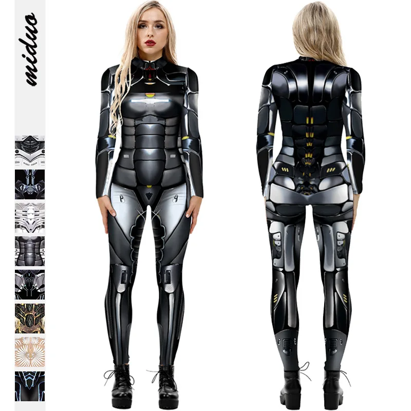 2023 New Robot Punk Skeleton Cyberpunk Steampunk Sexy Slim Jumpsuit Catsuit Costumes Zentai Women Bodysuit Fancy Dress Halloween
2023 New Robot Punk Skeleton Cyberpunk Steampunk Sexy Slim Jumpsuit Catsuit Costumes Zentai Women Bodysuit Fancy Dress Halloween